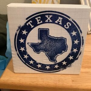Texas state stamp square sign